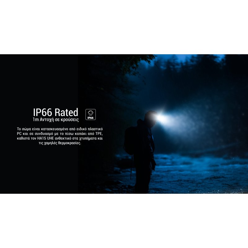 ΦΑΚΟΣ LED NITECORE HEADLAMP HA15 UHE,...