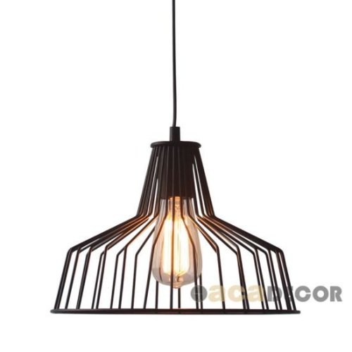 NETTO ΚΡΕΜΑΣΤΗ ΚΑΜΠΑΝΑ ΜΑΥΡΗ 1 Χ Ε27 Φ30CM HADES 2