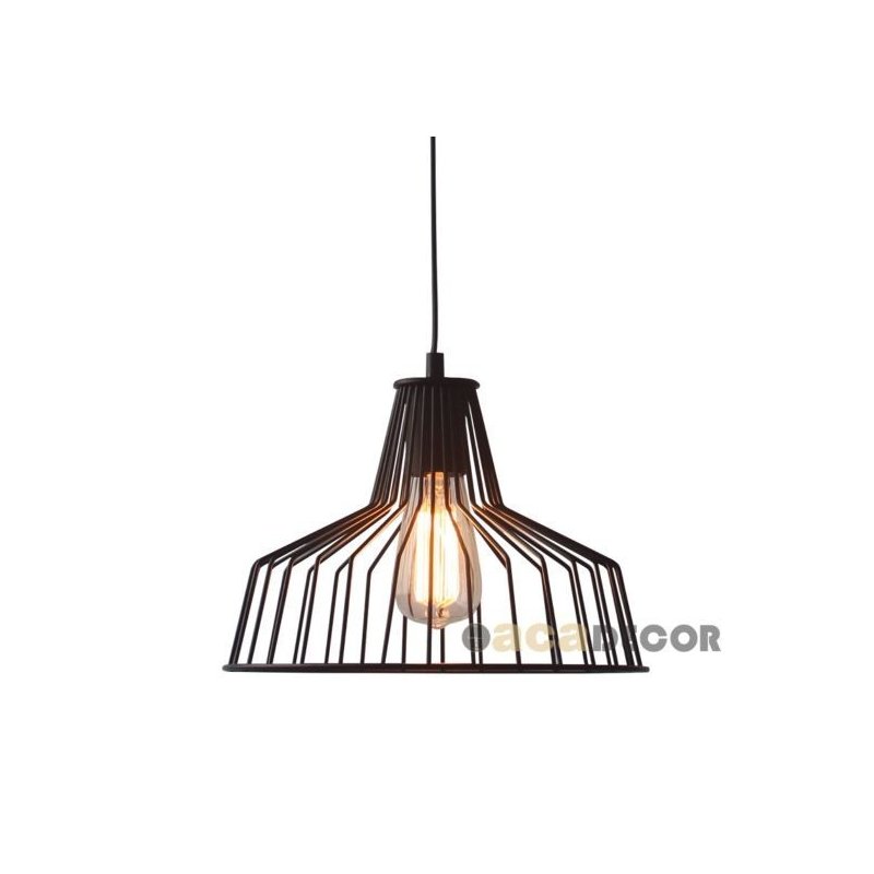 NETTO ΚΡΕΜΑΣΤΗ ΚΑΜΠΑΝΑ ΜΑΥΡΗ 1 Χ Ε27 Φ30CM HADES