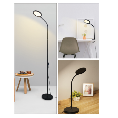 LED ΓΡΑΦΕΙΟΥ 3 IN 1 10W ΜΑΥΡΟ ABS+ΑΛΟΥΜΙΝΙΟ CCT...