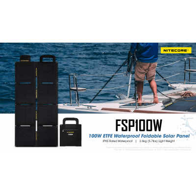 ΗΛΙΑΚΟ PANEL NITECORE FSP100W, Φορητό, 100W,...