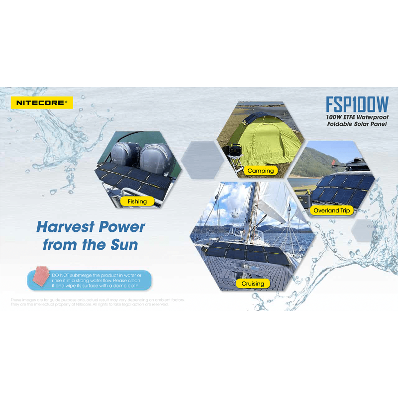 ΗΛΙΑΚΟ PANEL NITECORE FSP100W, Φορητό, 100W,...