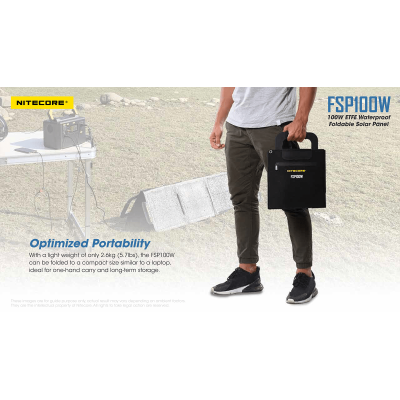 ΗΛΙΑΚΟ PANEL NITECORE FSP100W, Φορητό, 100W,...