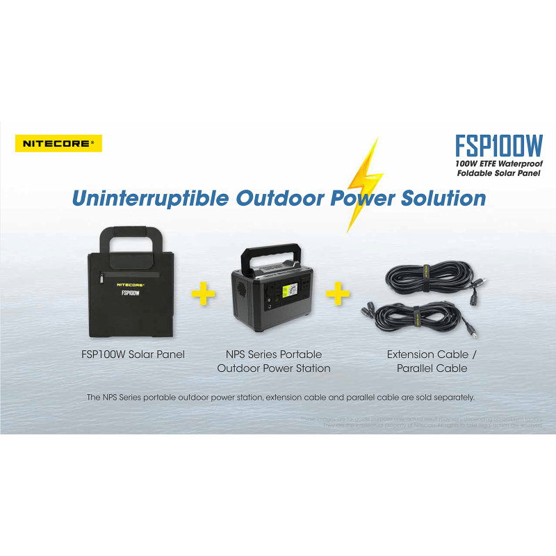 ΗΛΙΑΚΟ PANEL NITECORE FSP100W, Φορητό, 100W,...