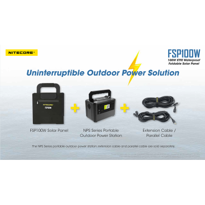 ΗΛΙΑΚΟ PANEL NITECORE FSP100W, Φορητό, 100W,...