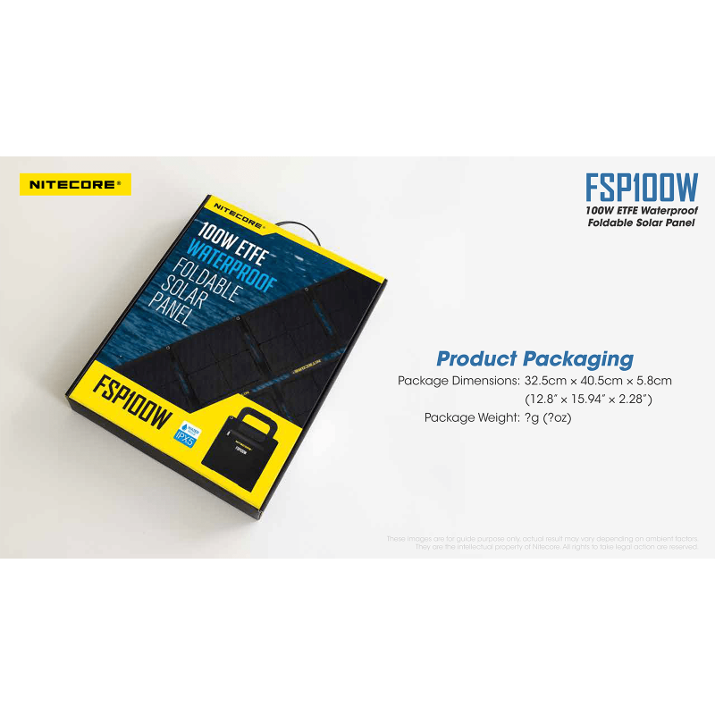 ΗΛΙΑΚΟ PANEL NITECORE FSP100W, Φορητό, 100W,...