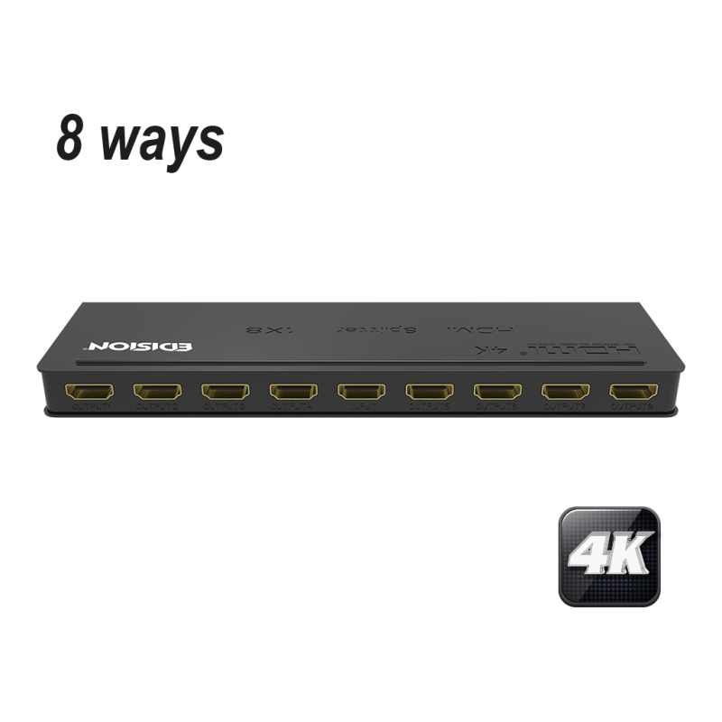 4K HDMI Splitter 1x8