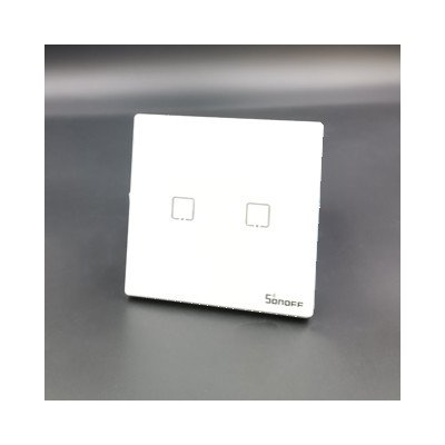 Sonoff Εξωτερικός Γυάλινος Διακόπτης Τοίχου Wi-Fi Διπλός