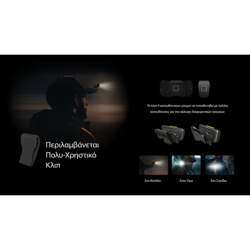 ΦΑΚΟΣ LED NITECORE HEADLAMP NU27 White