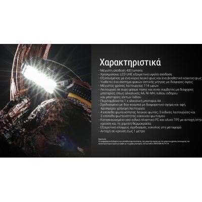 ΦΑΚΟΣ LED NITECORE HEADLAMP HA15 UHE,...