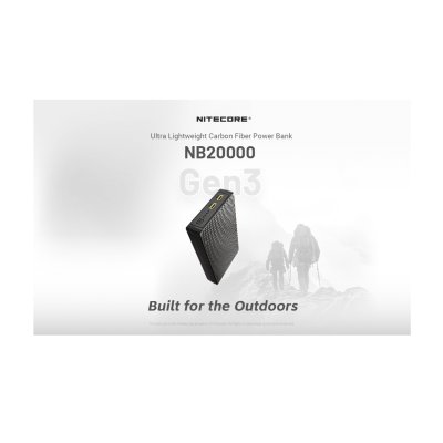 POWER BANK NITECORE NB20000 GEN3 Carbon Fiber