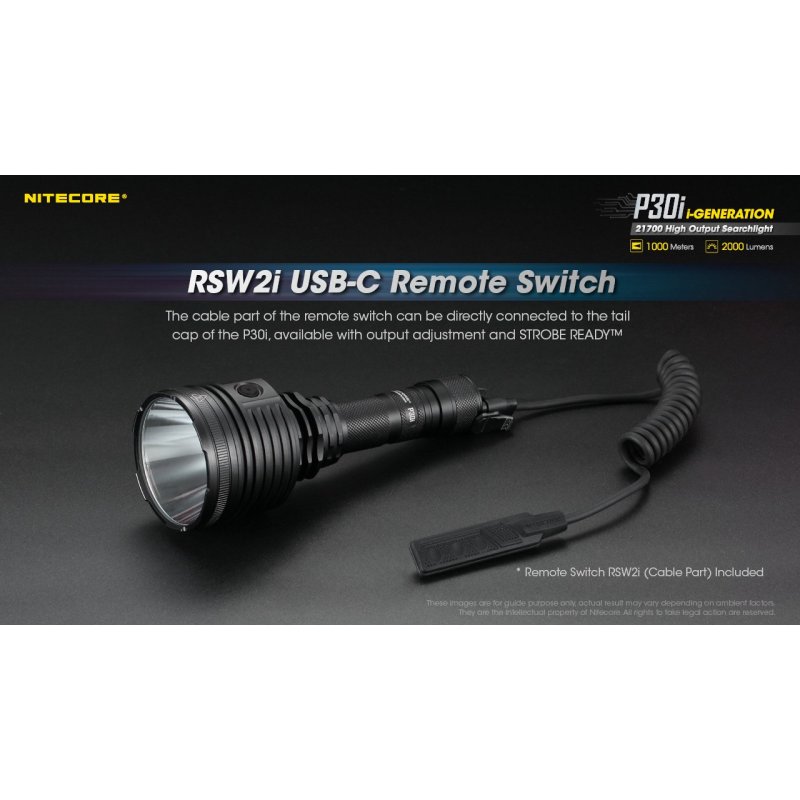 ΦΑΚΟΣ LED NITECORE PRECISE P30i, 2000 Lumens,...