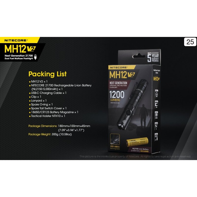 ΦΑΚΟΣ LED NITECORE MULTI TASK HYBRID...