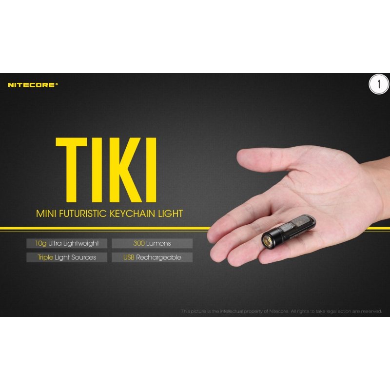 ΦΑΚΟΣ LED NITECORE TIKI LE, Black, USB-C, 300...
