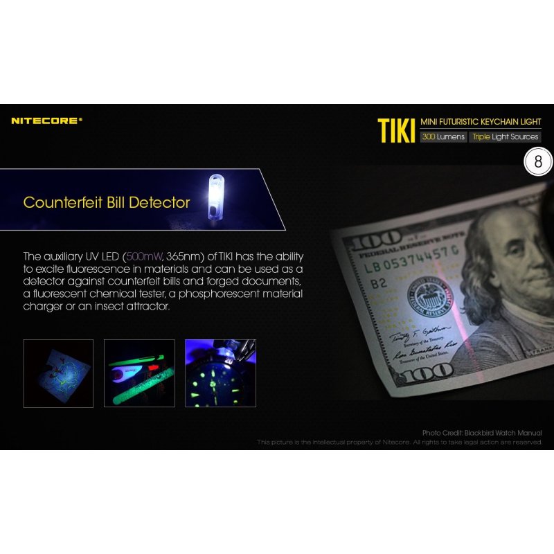 ΦΑΚΟΣ LED NITECORE TIKI LE, Black, USB-C, 300...