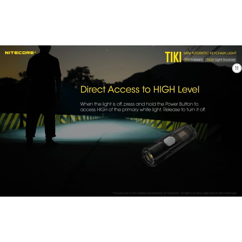 ΦΑΚΟΣ LED NITECORE TIKI LE, Black, USB-C, 300...