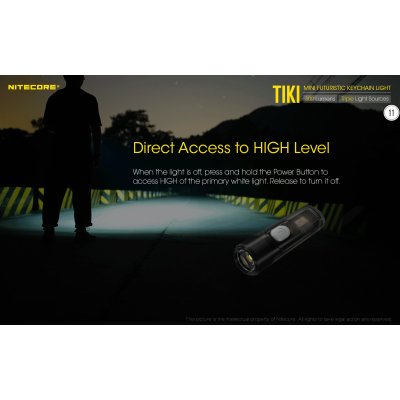 ΦΑΚΟΣ LED NITECORE TIKI LE, Black, USB-C, 300...