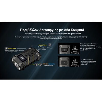 ΦΑΚΟΣ LED NITECORE TINI 3, Black