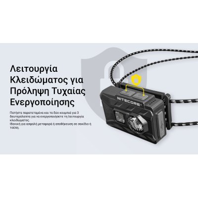ΦΑΚΟΣ LED NITECORE HEADLAMP NU20 Clasic