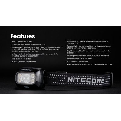 ΦΑΚΟΣ LED NITECORE HEADLAMP NU30 New, Black