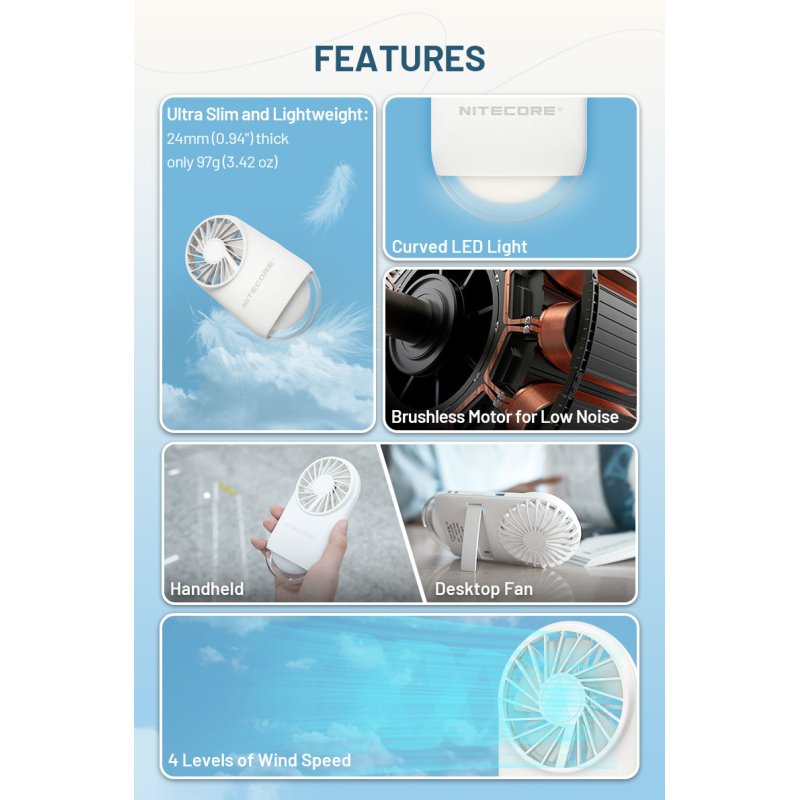 ΑΝΕΜΙΣΤΗΡΑΣ ΑΤΟΜΙΚΟΣ NITECORE NEF02