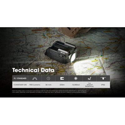 ΦΑΚΟΣ LED NITECORE NPL25, 900lumens