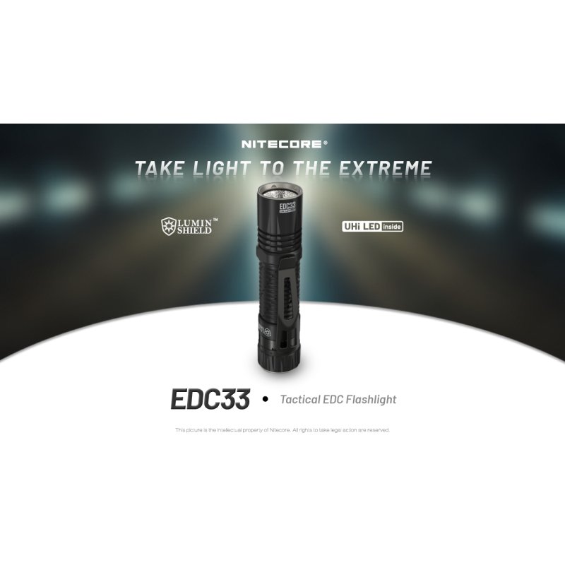 ΦΑΚΟΣ LED NITECORE EDC33, 4000Lumens, UHi LED