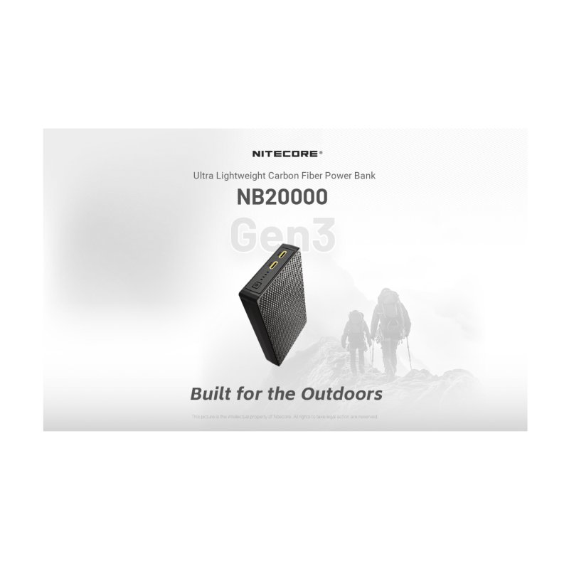 POWER BANK NITECORE NB20000 GEN3 Carbon Fiber