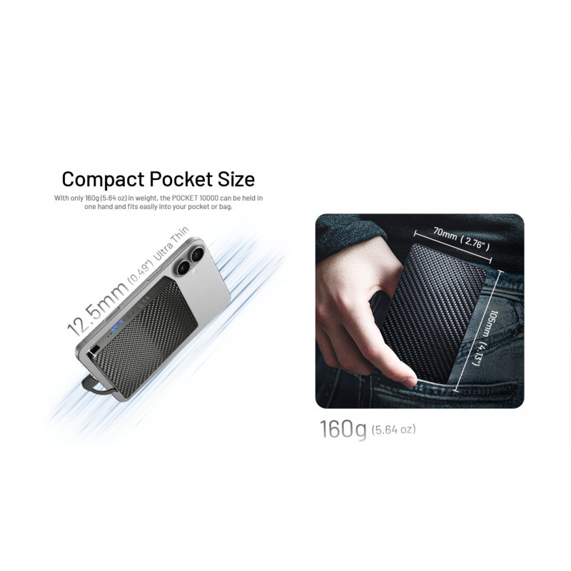 POWER BANK NITECORE POCKET 10000 USB-C ,...