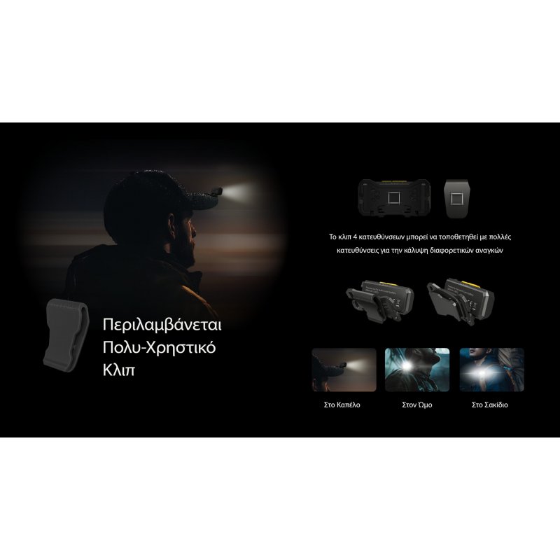 ΦΑΚΟΣ LED NITECORE HEADLAMP NU27 White