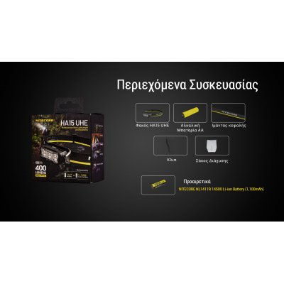 ΦΑΚΟΣ LED NITECORE HEADLAMP HA15 UHE,...