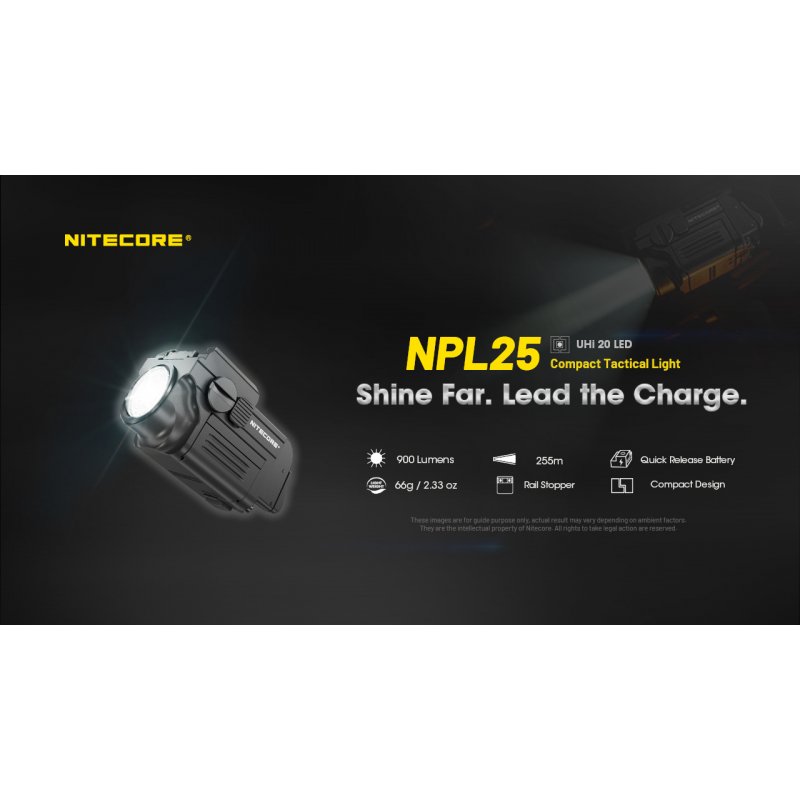 ΦΑΚΟΣ LED NITECORE NPL25, 900lumens