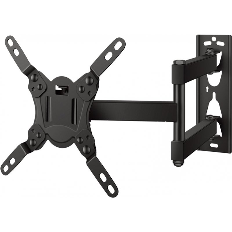 Βάση με μπράτσο δύο αρθρώσεων για επίπεδες οθόνες 13&quot έως 42&quot, με κλίση και περιστροφή, τοίχου