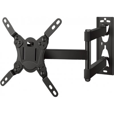 Βάση με μπράτσο δύο αρθρώσεων για επίπεδες οθόνες 13&quot έως 42&quot, με κλίση και περιστροφή, τοίχου