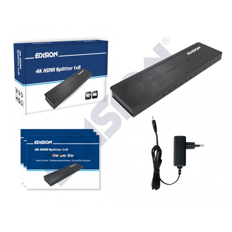 4K HDMI Splitter 1x8