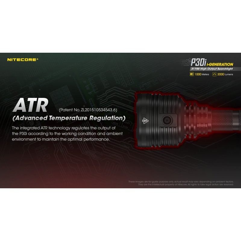 ΦΑΚΟΣ LED NITECORE PRECISE P30i, 2000 Lumens,...