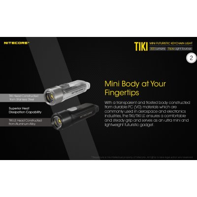 ΦΑΚΟΣ LED NITECORE TIKI LE, Black, USB-C, 300...