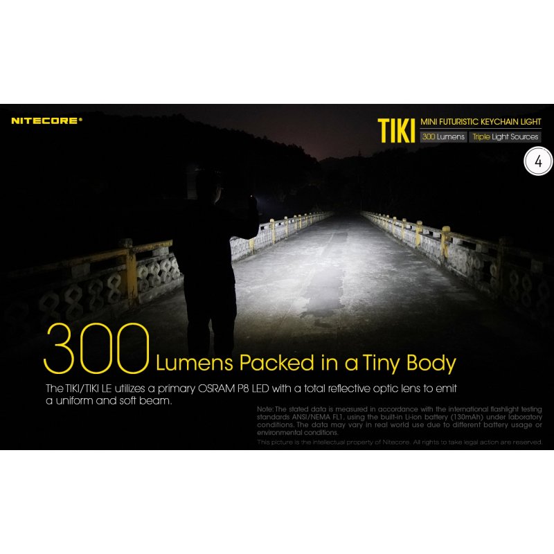 ΦΑΚΟΣ LED NITECORE TIKI LE, Black, USB-C, 300...