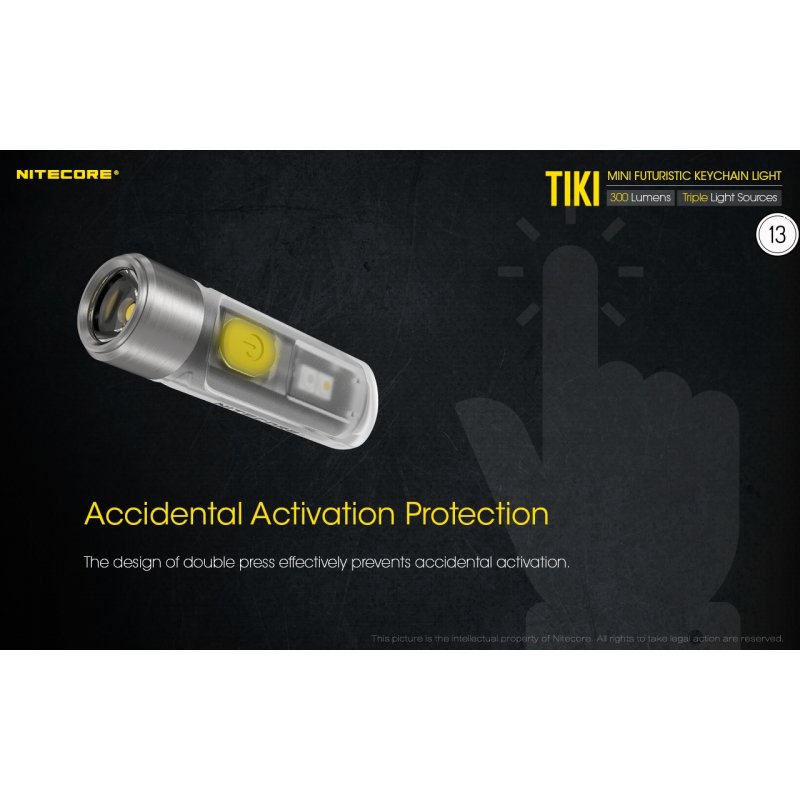 ΦΑΚΟΣ LED NITECORE TIKI LE, Black, USB-C, 300...