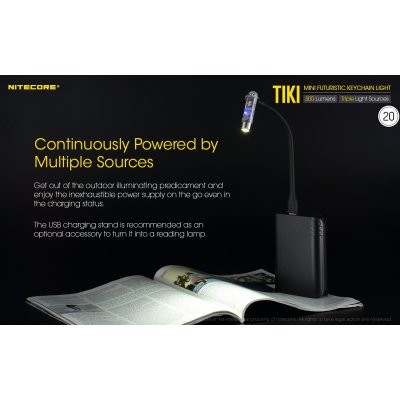 ΦΑΚΟΣ LED NITECORE TIKI LE, Black, USB-C, 300...