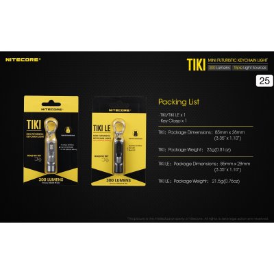 ΦΑΚΟΣ LED NITECORE TIKI LE, Black, USB-C, 300...
