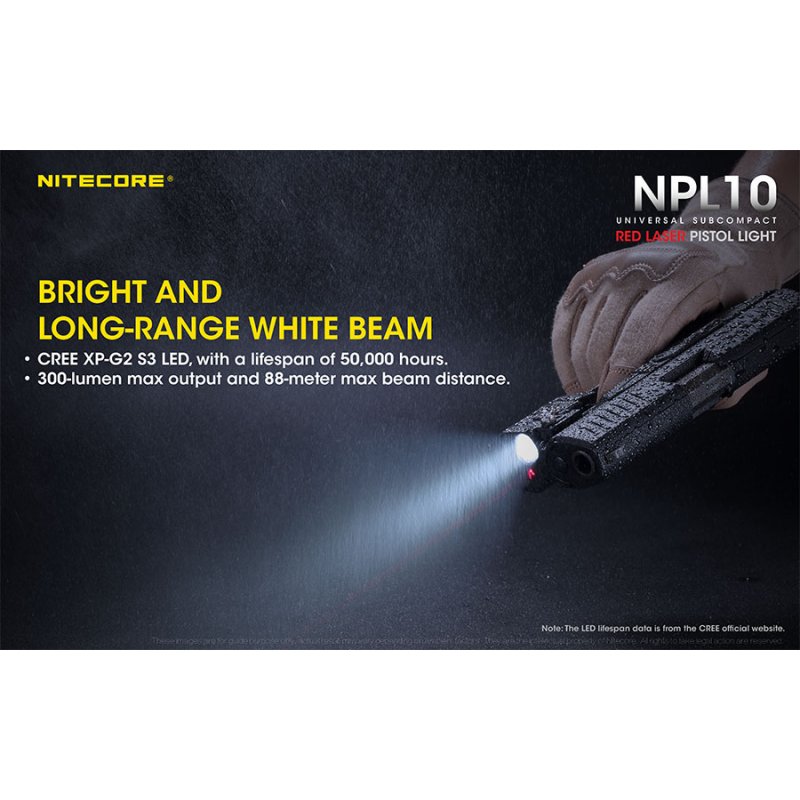 ΦΑΚΟΣ LED NITECORE NPL10, Set με μπαταρία CR2