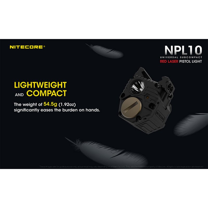 ΦΑΚΟΣ LED NITECORE NPL10, Set με μπαταρία CR2