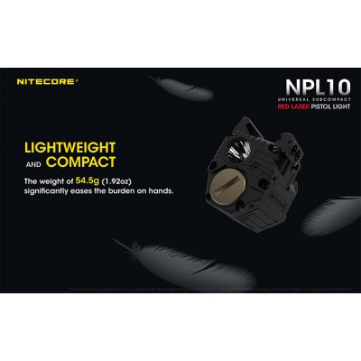 ΦΑΚΟΣ LED NITECORE NPL10, Set με μπαταρία CR2