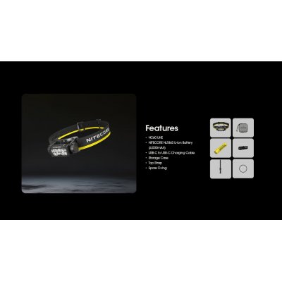 ΦΑΚΟΣ LED NITECORE HEADLAMP HC60 UHE, 1600 Lumens