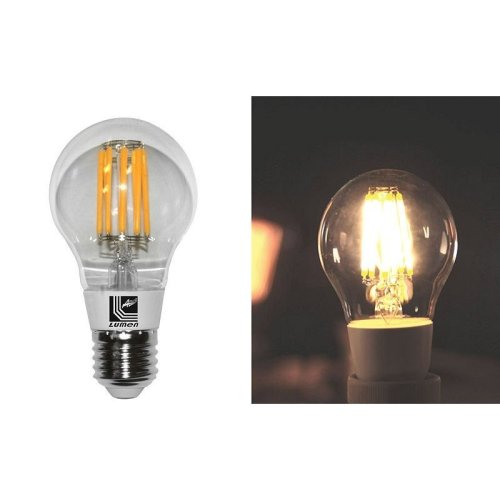 LED ΛΑΜΠΑ COG ΑΧΛΑΔΙ ΔΙΑΦΑΝΟ Ε27 8W 230V ΘΕΡΜΟ 2