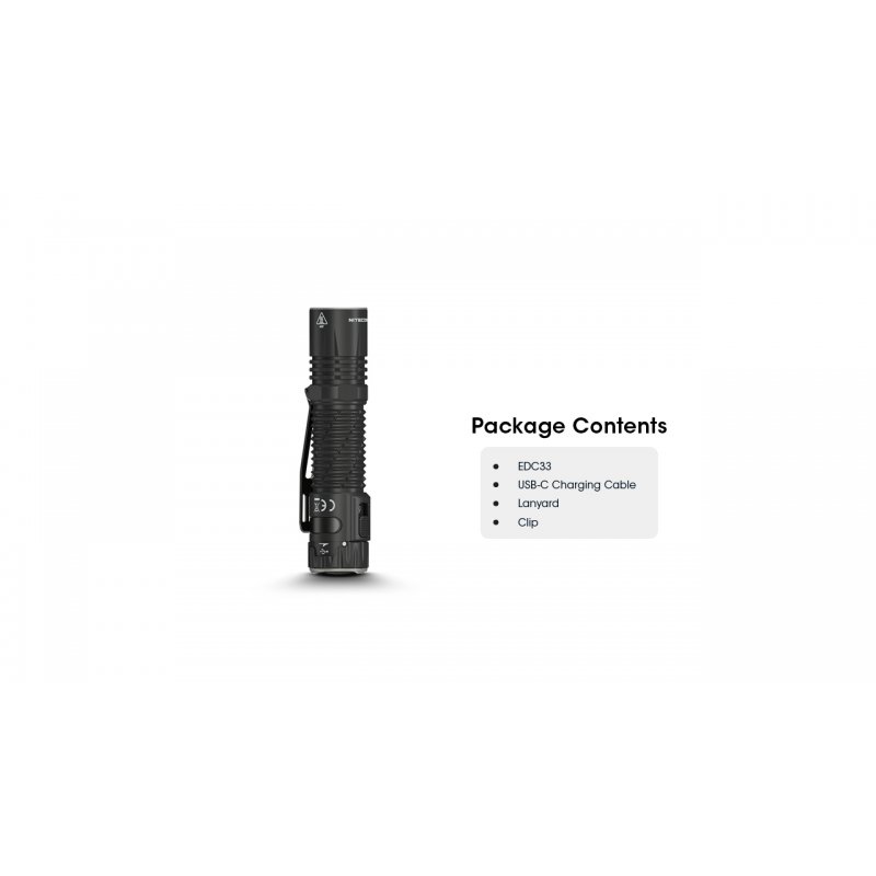 ΦΑΚΟΣ LED NITECORE EDC33, 4000Lumens, UHi LED