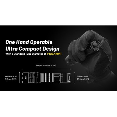 ΦΑΚΟΣ LED NITECORE PRECISE P23i, Tactical,...