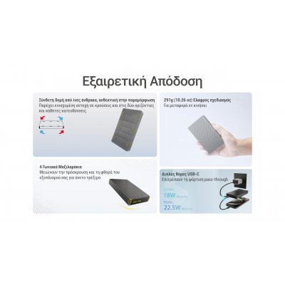 POWER BANK NITECORE NB20000 GEN3 Carbon Fiber