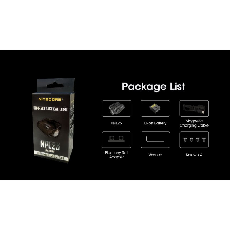 ΦΑΚΟΣ LED NITECORE NPL25, 900lumens